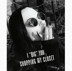 Postcards Morticia Diggin Your Closet 1 Set of 25